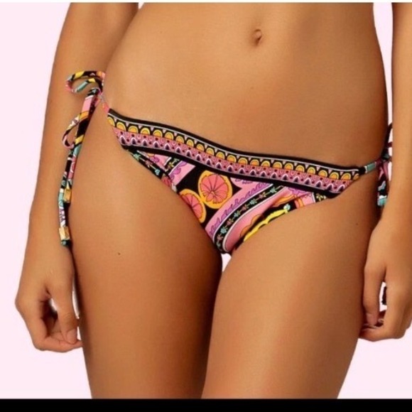 Trina Turk Other - NWOT Trina Turk Sz 12 Marrakesh Bikini BOTTOM ONLY Side Tie Swimsuit Floral